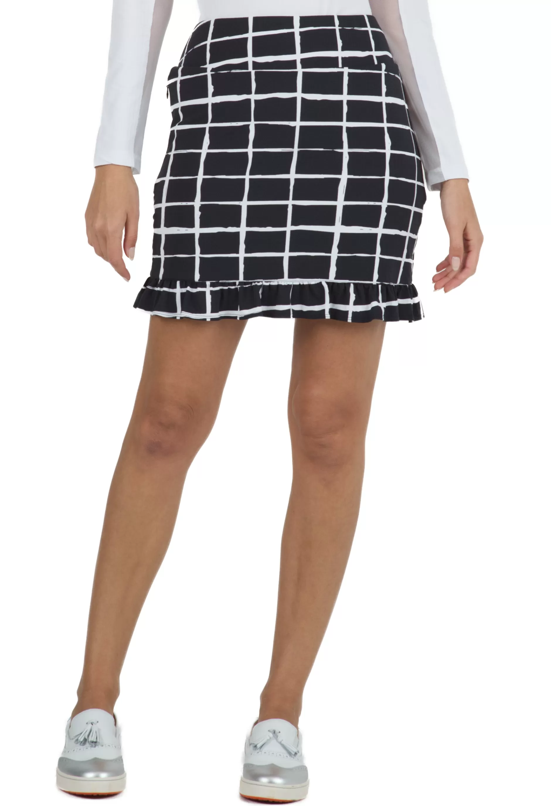 Cordova Print Ruffle Trim Skort - 19495^IBKUL Best