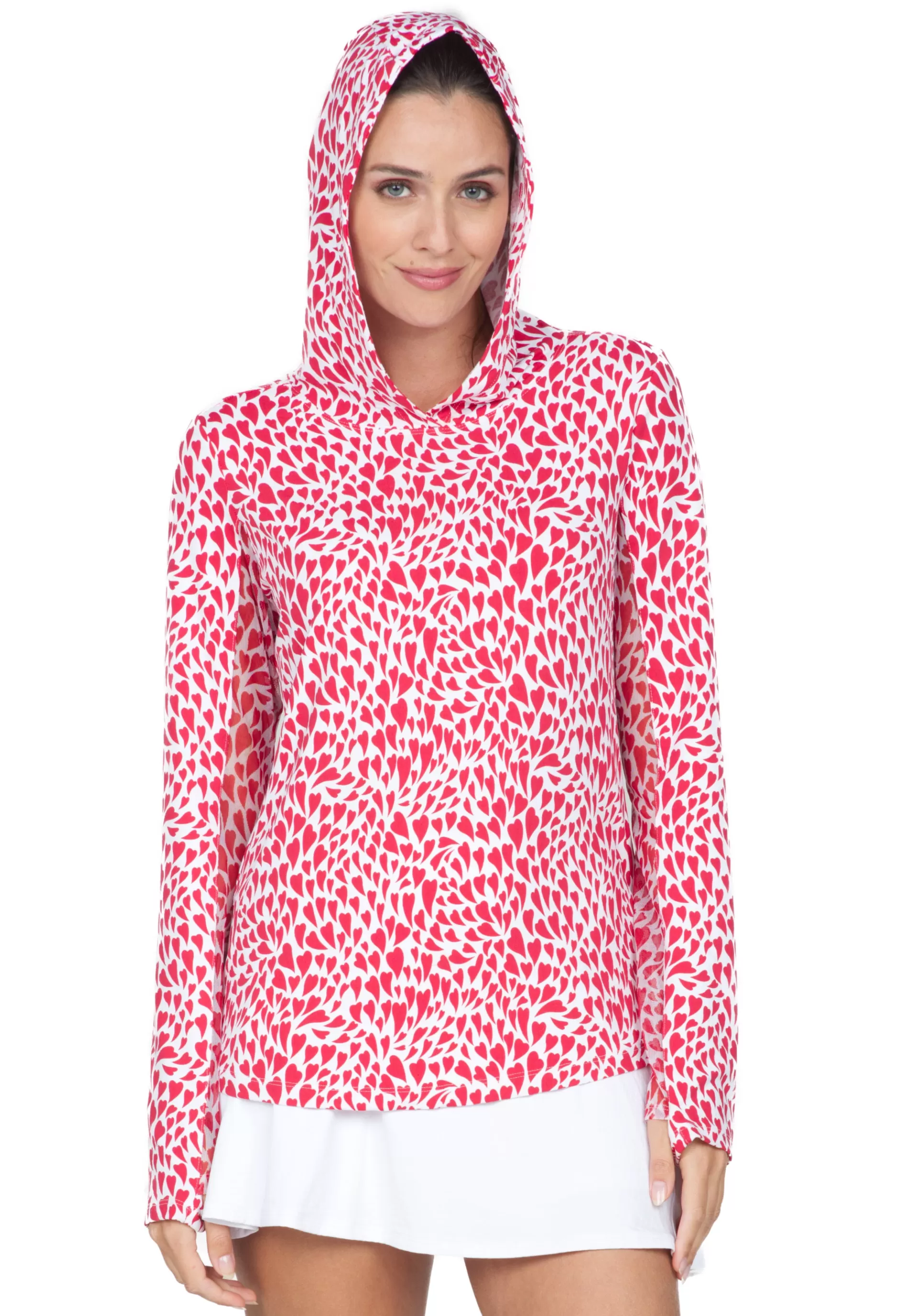 Davina Print Long Sleeve Hoody 16658^IBKUL Best Sale