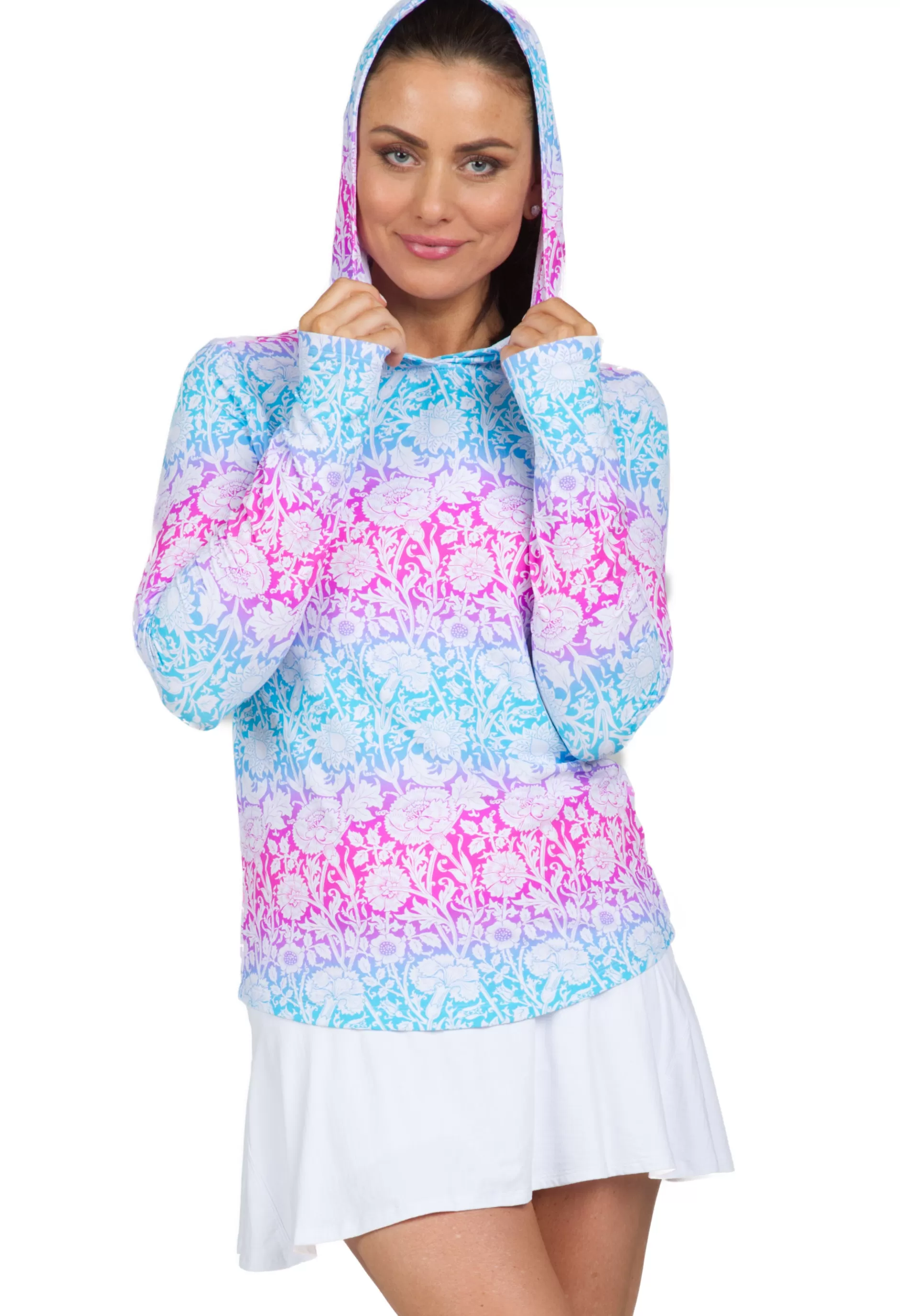 Jesse Print Long Sleeve Hoody 16538^IBKUL Shop