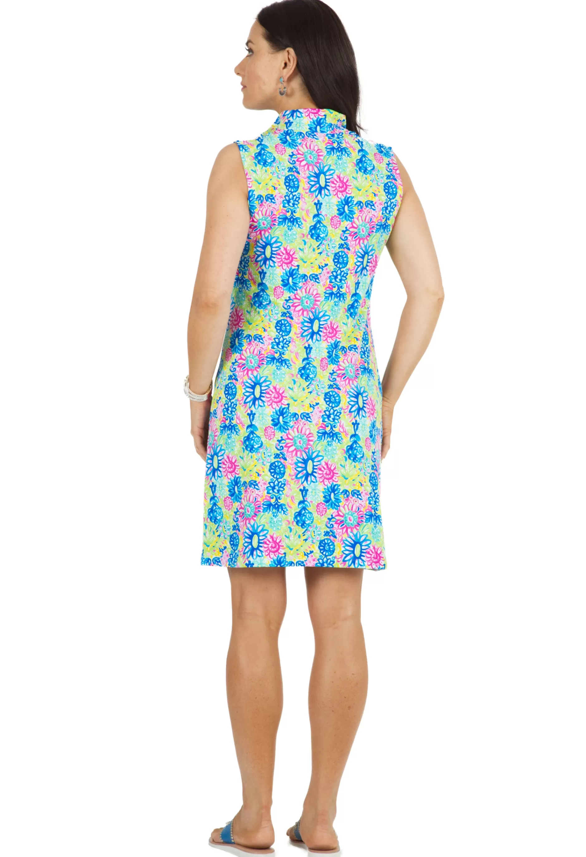 Lilli Print Sleeveless Mock Dress 58488^IBKUL Store