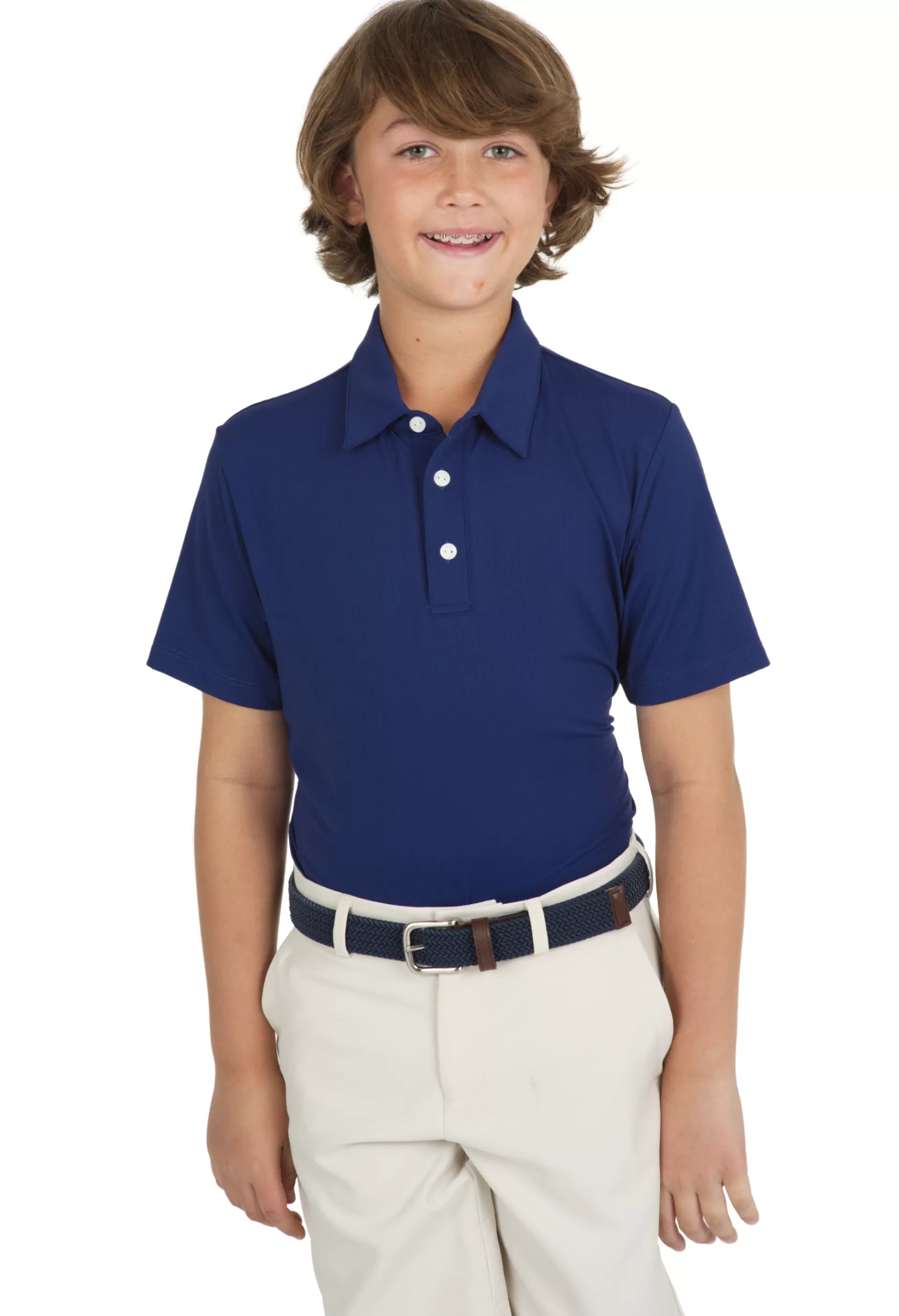 Youth Solid Short Sleeve Polo - 94199B^IBKUL Cheap